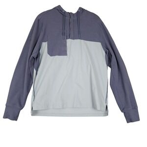 Johnnie O Performance Color Block Pullover Hoodie Mens Medium Bamboo‎ Cotton